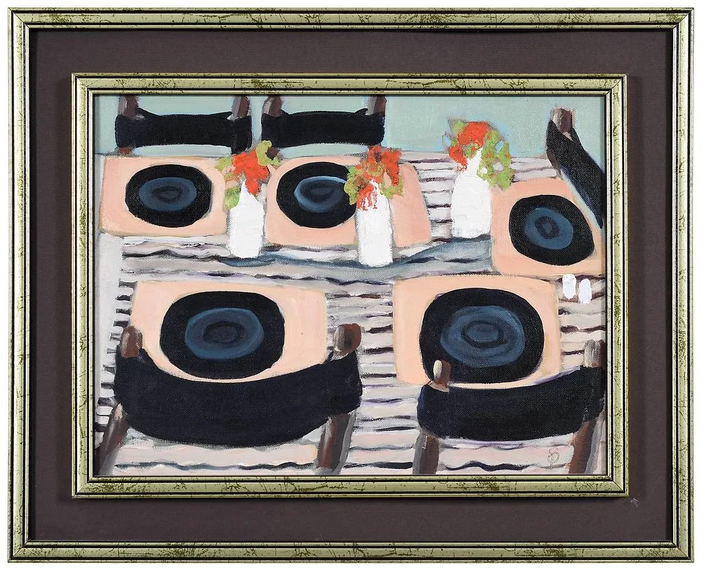 Sue Painter, Dinner for Five, 1997, oil on canvas