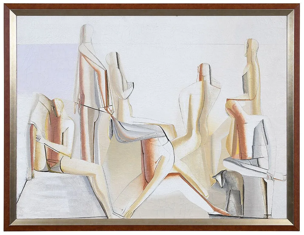 Joseph Mellor Hanson, Painters on a Dazzling Shore, 1955, oil on canvas