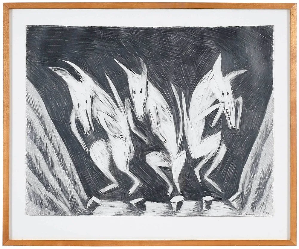 Russ Warren, Broadway, 1980, graphite on paper