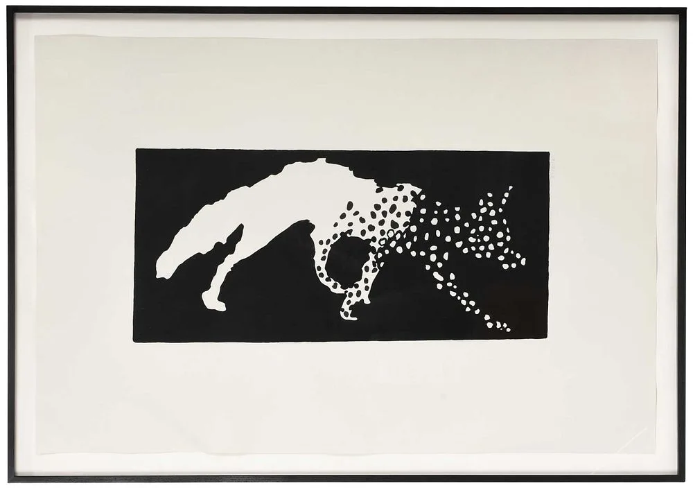 Wolf Dancer at 2738112 by Jonathan Borofsky, 1980, acrylic and pencil on paper, sold Nov 2021