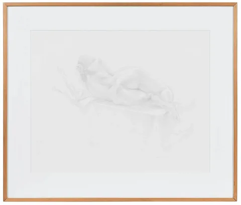 William Beckman, Reclining Nude, 1977, pencil