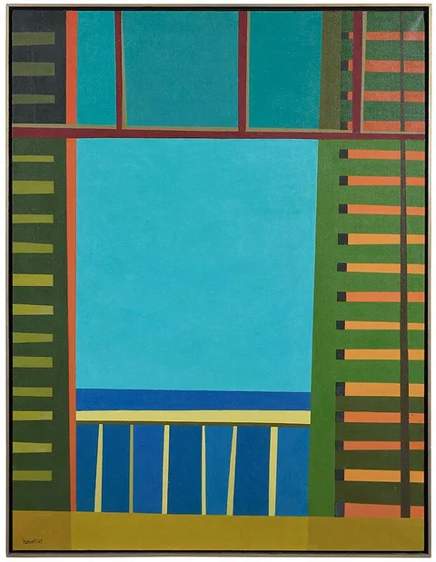 Claude Howell, Window on the Sea, 1967, oil on canvas