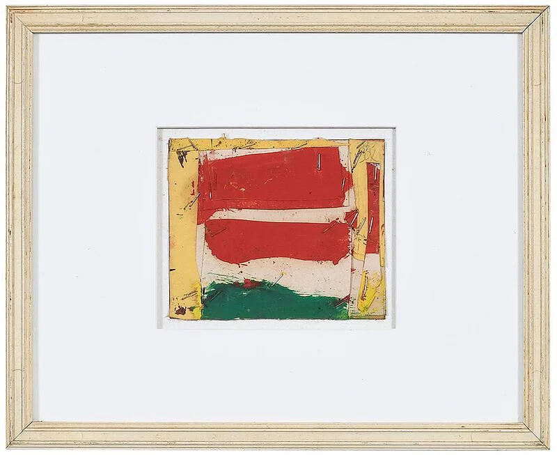Larry Zox, Untitled, maquette, 1961, mixed media collage