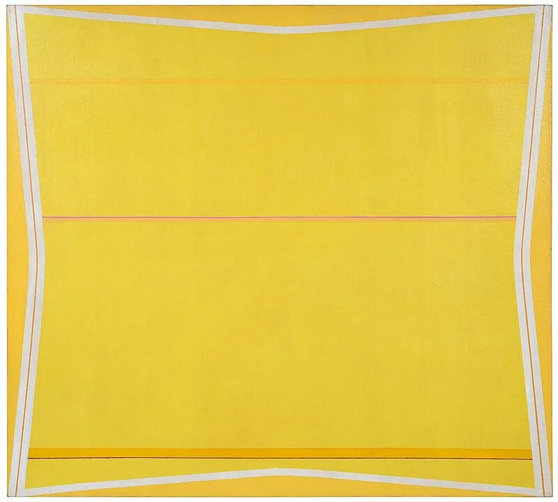 Larry Zox, Yellows, 1963, oil on canvas
