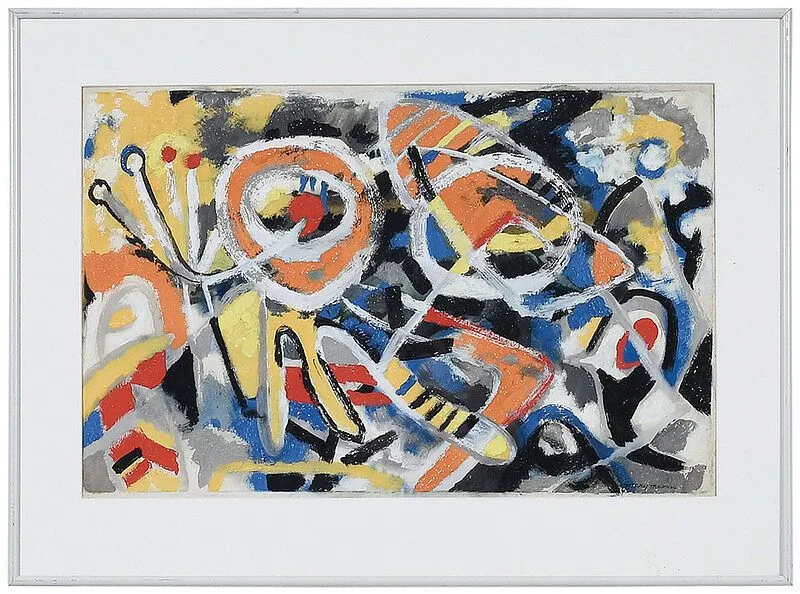 Mary Leath Thomas, Untitled Abstraction, gouache on paper