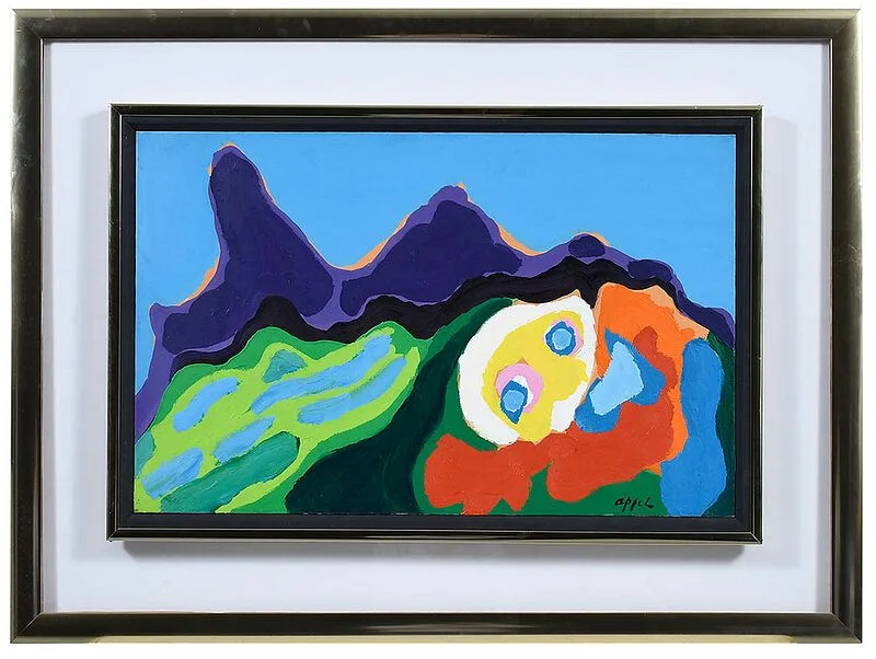 Untitled by Karel Appel, circa 1973, acrylic on canvas, sold Jun 2021