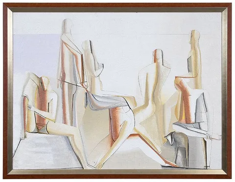 Joseph Mellor Hanson, Painters on a Dazzling Shore, 1955, oil on canvas