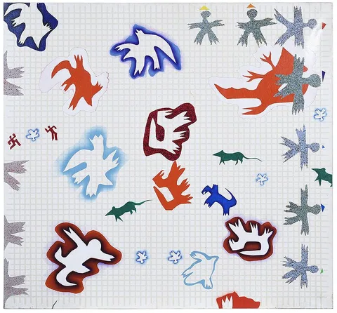 Donald Keith Sultan, Design, polychrome on canvas