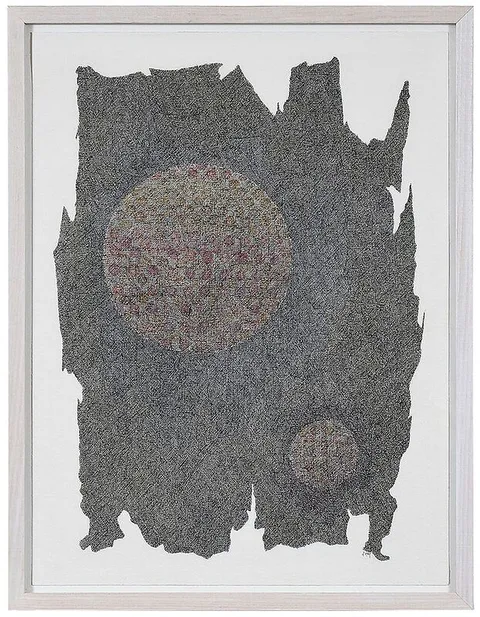 Anne Frances Hill, Untitled, mixed media with ink and colored pencil