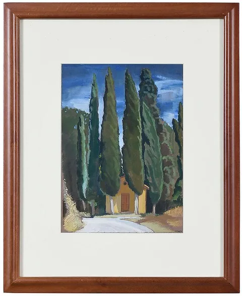 Roy Nydorf, Little Roadside Chapel (Lucignano D'Asso), watercolor