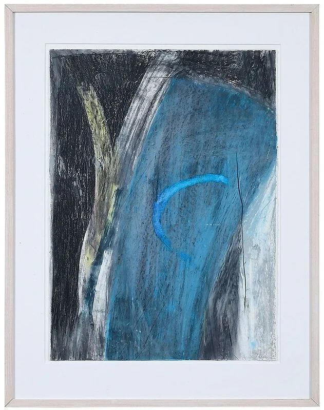Herb Jackson, Untitled Abstract, oil chalks on paper