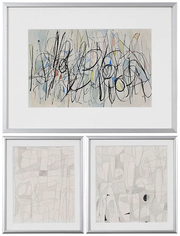 Untitled by Margaret Louise Crawford, watercolor and India ink on paper, offered Jun 2021
