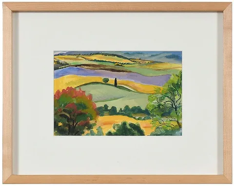 Roy Nydorf, Cyprus in the Countryside, watercolor
