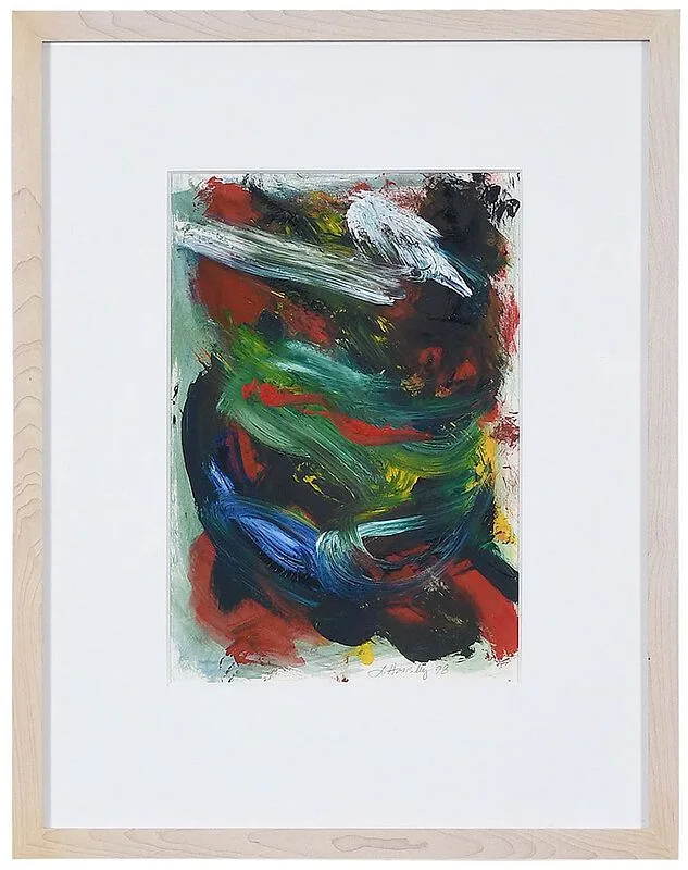 Lee Hansley, Untitled Abstract, 1997, acrylic on paper