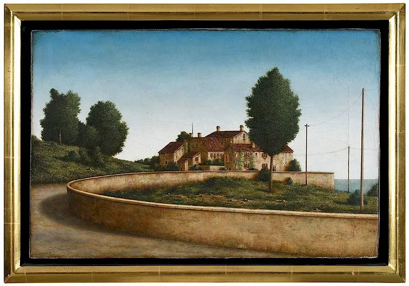 Lionel Kalish, A Curving Wall, 1981, oil on canvas