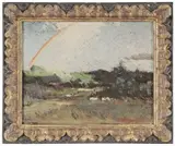 Elliott Daingerfield, Rainbow Over a Mountain Ridge