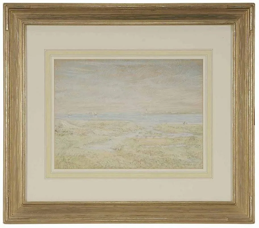 Old Saybrook Light by Roy Blankenship, 1987, pastel on paper, offered Nov 2016