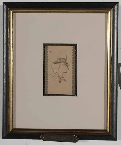 Portrait of Charles Beaudelaire in Profile by Edouard Manet, 1862, etching on laid paper, offered Oct 2016