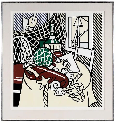 Roy Lichtenstein, Still Life with Lobster, 1974, lithograph and screenprint on BFK Rives paper