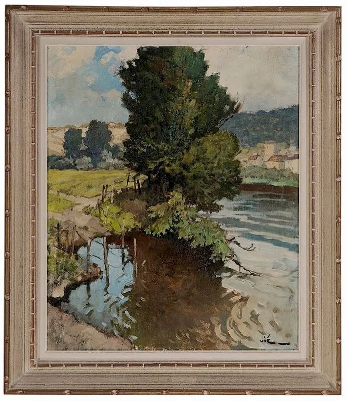 Gabriel Viä, [Rives de Loie, a. Lavardin], oil on canvas