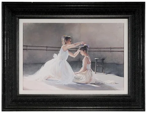 Stephen Scott Young, Madeline and Lily, 2005, drybrush with watercolor on paper