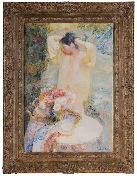 Beltran Bofill, Morning Tea, oil on canvas