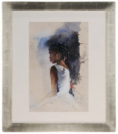 Stephen Scott Young, Cobalt Shade (Zaria, Eleuthera, Bahamas), watercolor and pastel on paper