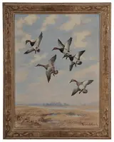 Roland Clark, Over the Marsh - Canvasbacks