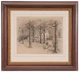 The Residence of Thomas Fairfax, an illustration for [The Civil War Diary of Anne S. Frobel: Of Wilton Hill in Virginia], Brunk Auctions 2015