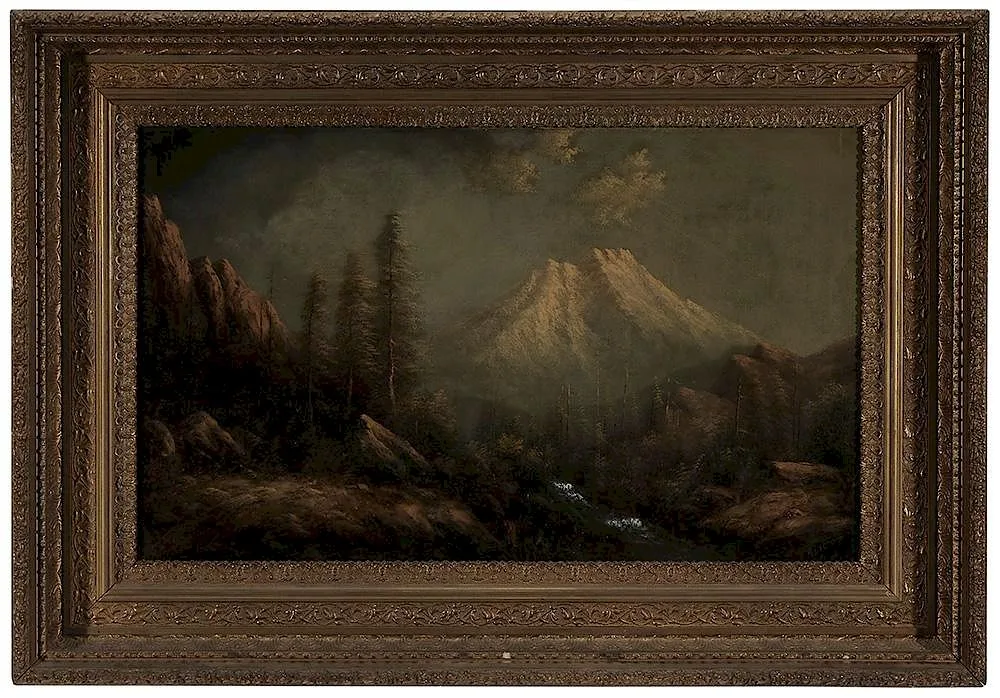 Mt. Shasta by Eliza Barchus, oil on canvas, sold Sep 2015