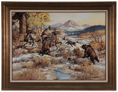 Fred Harman, Two Too Many, 1941, oil on canvas