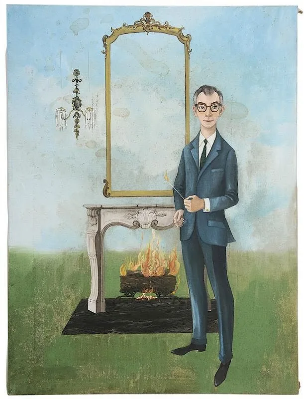 Piero Averso, Two works: Portrait of James C. Crowell, Jr, Charlotte North Carolina, circa 1960, oil on canvas