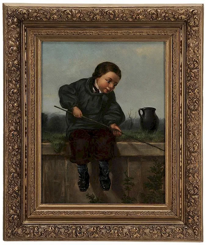 Jr. by James Maxfield, oil on canvas, sold Sep 2015