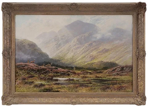 Charles Stuart, Dockhart Glen, oil on canvas