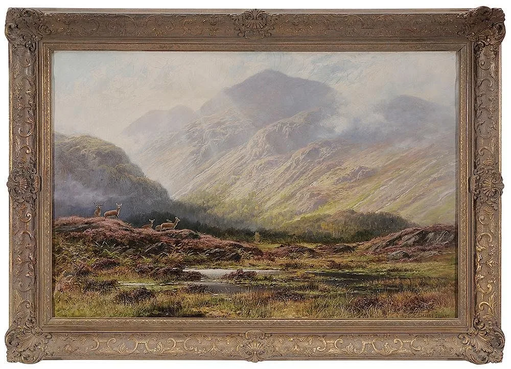 Dockhart Glen by Charles Stuart, oil on canvas, sold Sep 2015