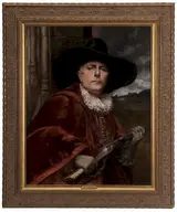 Alex de Andreis, Portrait of a Cavalier Holding a Gun in a Doorway