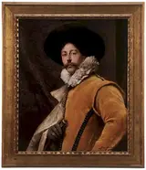 Alex de Andreis, Cavalier in Gold Velvet Jacket