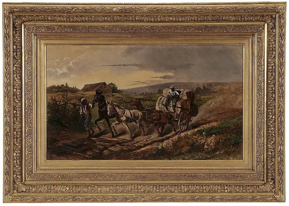 Joseph Arthur Bennett, Carting Cotton, 1887, oil on canvas