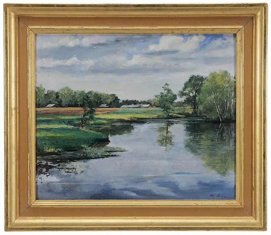 William W. McCullough, Mr. Billy's Pond, oil on masonite