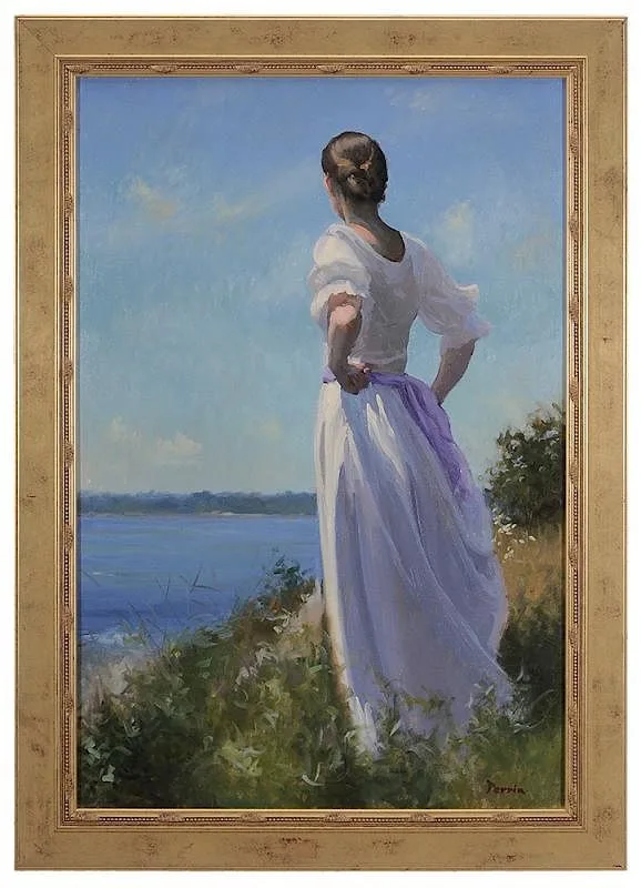 Dennis Perrin, Overlooking Horn Point, oil on canvas