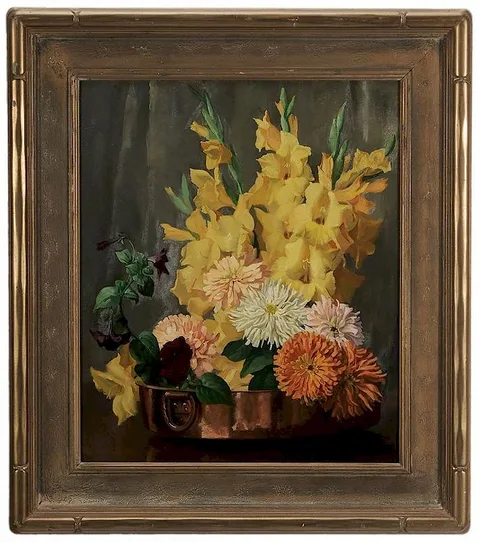 George Laurence Nelson, Autumn Shades, oil on canvas