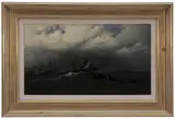 James Hamilton, American Steamer and Another Ship on Rough Seas