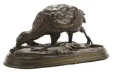 Jules Moigniez, A Partridge (Perdrix), 19th century casting, possibly atelier