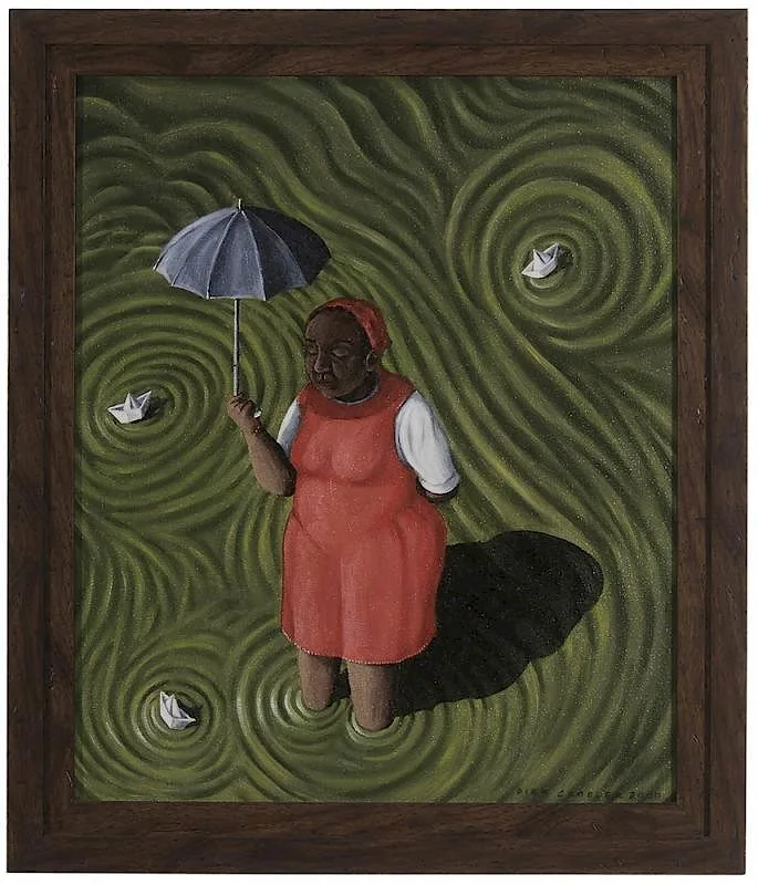 Diek Grobler, Waiting for the Rain, 2000, oil on canvas