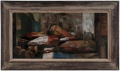 Walter Greer, Buoys, oil on canvas