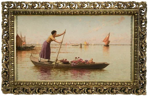 Walter Blackman, Venetian Market Girl, circa 1895, oil on canvas