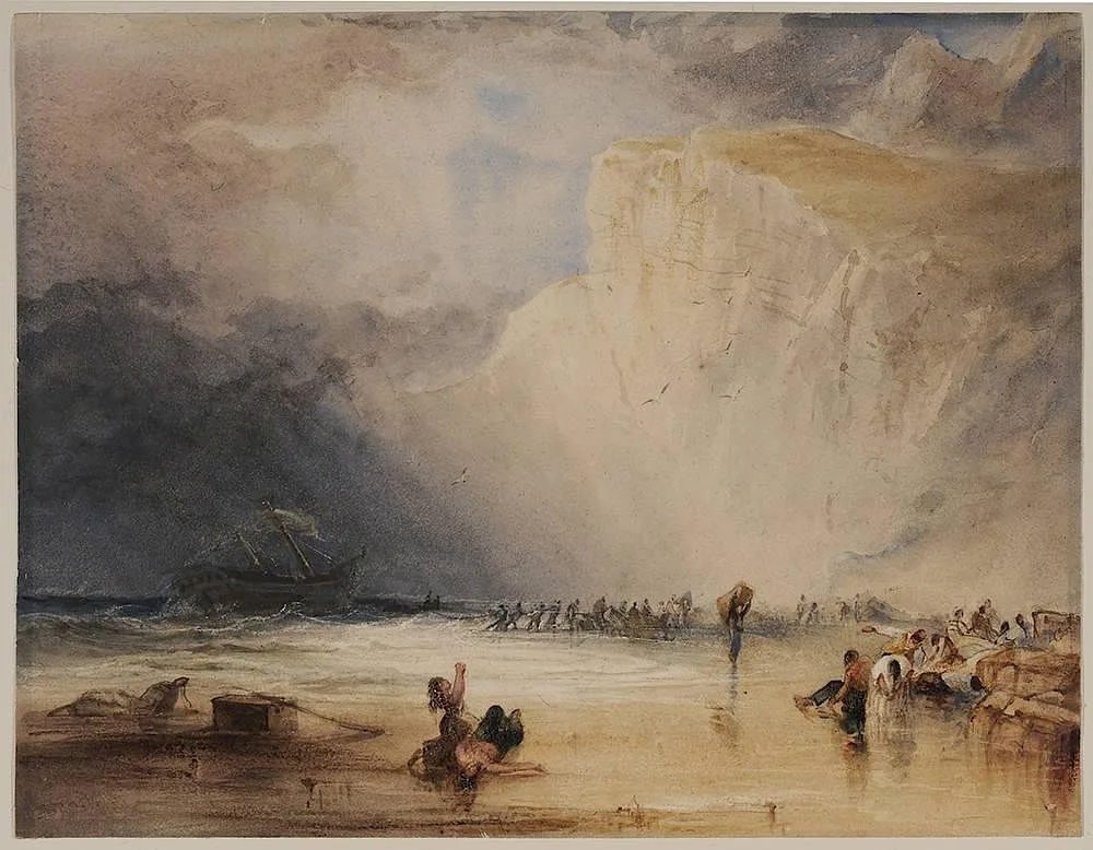 Shipwreck Off Shakepeare's Cliff by George Balmer, watercolor on paper, offered May 2015