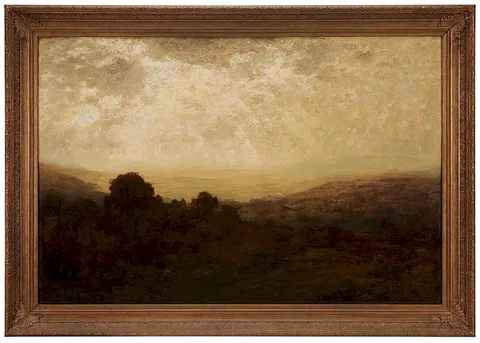 James Aumonier, Dulas Valley, Wales, oil on canvas