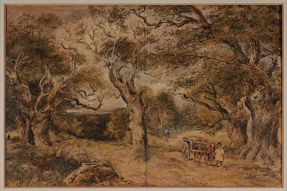 Sr. by David Cox, watercolor on paper, offered May 2015