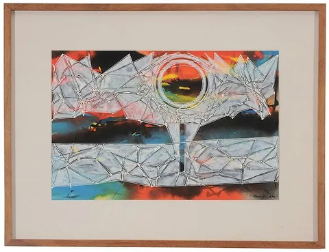 Jimmy Ernst, Illuminations #5, 1971, gouache on paper
